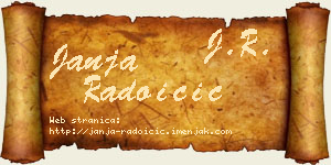 Janja Radoičić vizit kartica